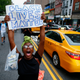 People take part in a protest July 8, 2016, in New York City. Police presence was increased around New York City after five police officers were killed in a shooting in Dallas.
Kena Betancur/Getty Images